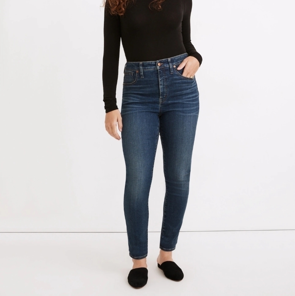 Madewell Curvy High-Rise Skinny Jeans, Color Lanette Wash Size 25